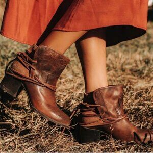 Freebird by Steven Casey - Distressed Leather Ankle Boot - Women's Size 9